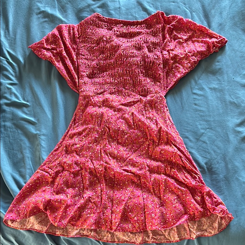 Free People Pink Floral Dress